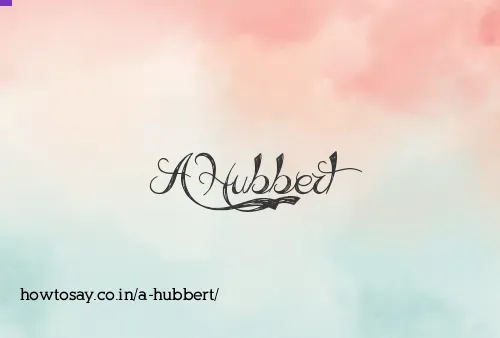 A Hubbert