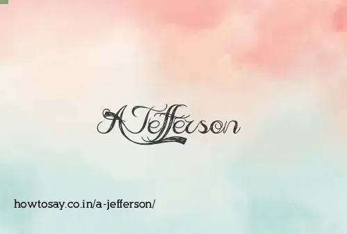 A Jefferson