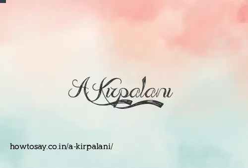 A Kirpalani