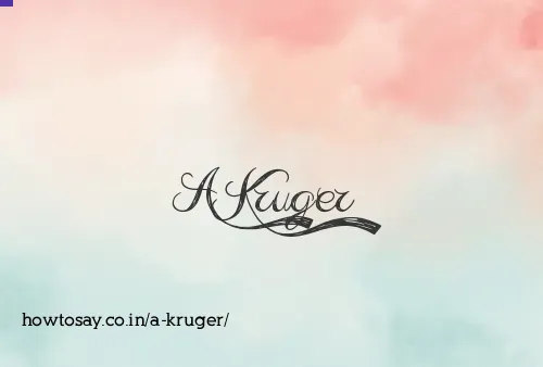 A Kruger