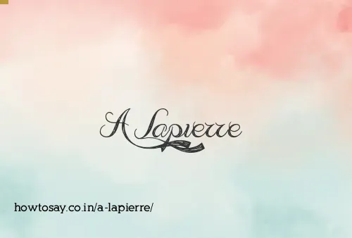 A Lapierre