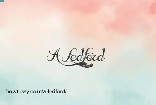 A Ledford