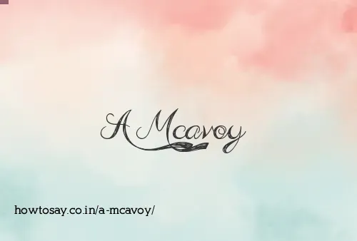 A Mcavoy