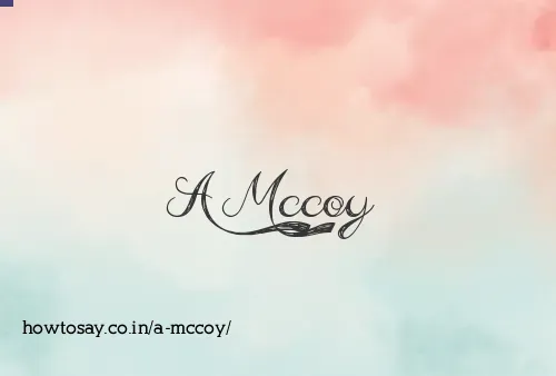 A Mccoy