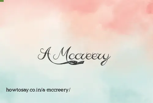 A Mccreery