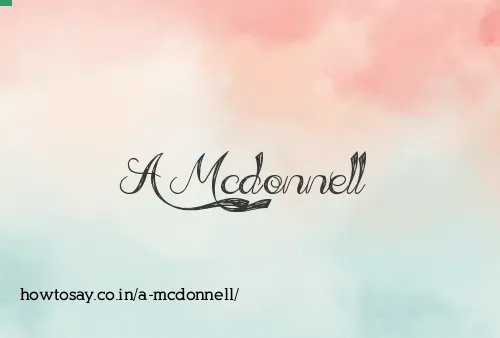 A Mcdonnell