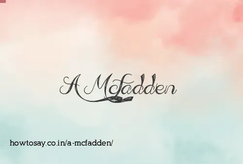 A Mcfadden