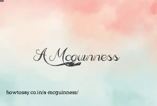 A Mcguinness