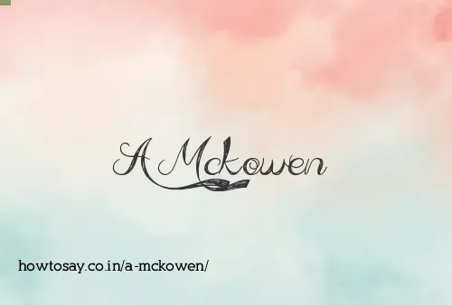 A Mckowen