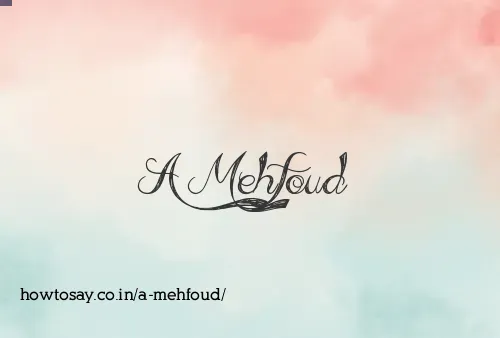 A Mehfoud