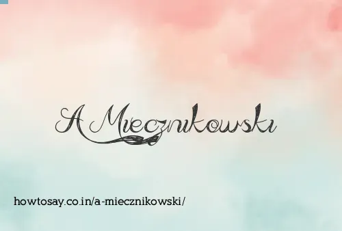 A Miecznikowski