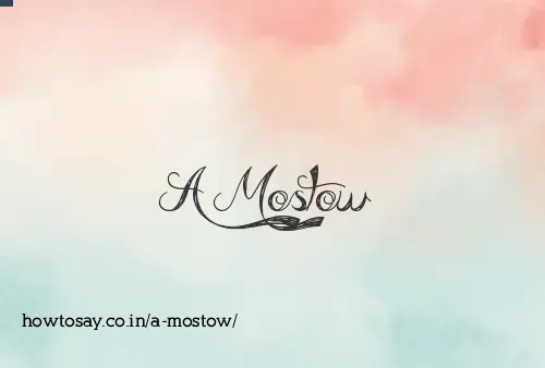 A Mostow