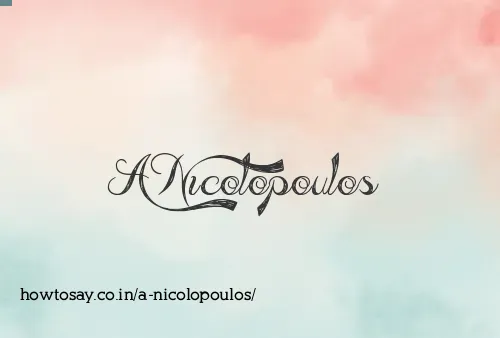 A Nicolopoulos