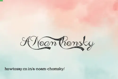 A Noam Chomsky