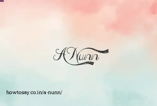 A Nunn