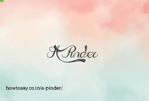 A Pinder