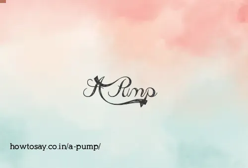 A Pump