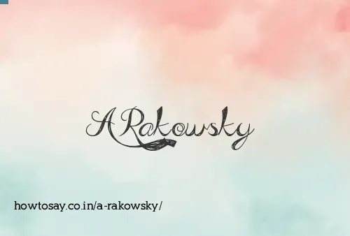 A Rakowsky