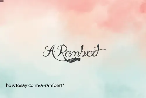 A Rambert