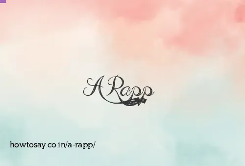 A Rapp