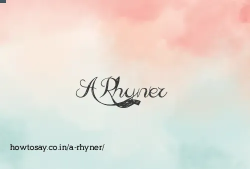 A Rhyner