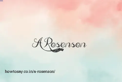 A Rosenson