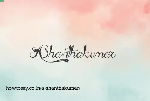 A Shanthakumar