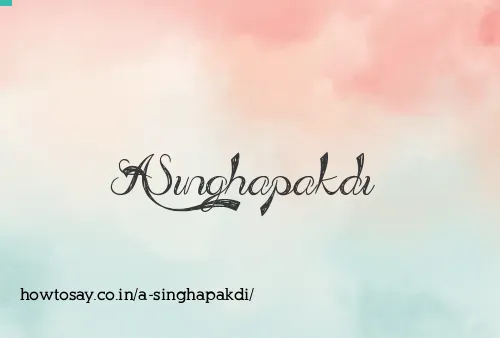 A Singhapakdi