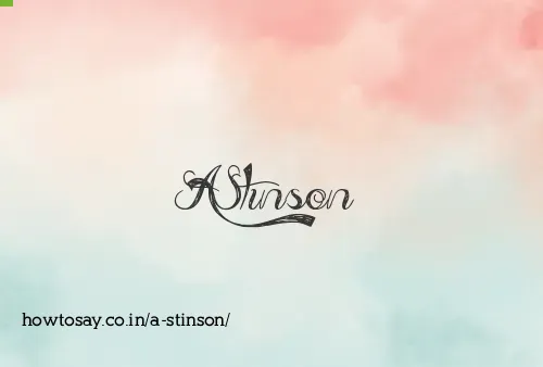 A Stinson