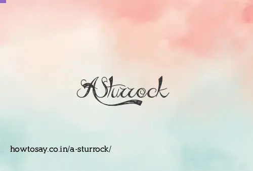 A Sturrock