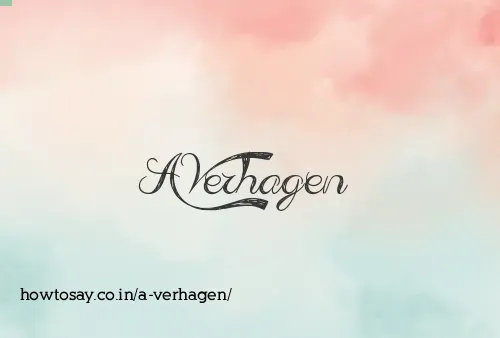A Verhagen