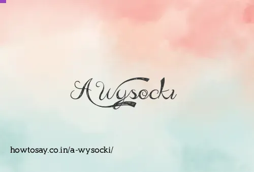 A Wysocki