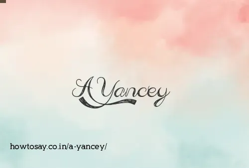 A Yancey