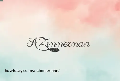 A Zimmerman
