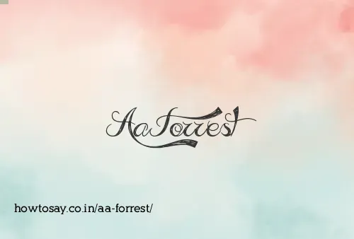Aa Forrest
