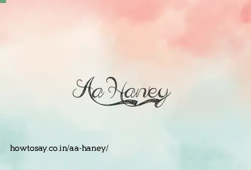 Aa Haney