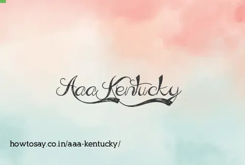 Aaa Kentucky