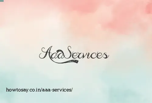 Aaa Services