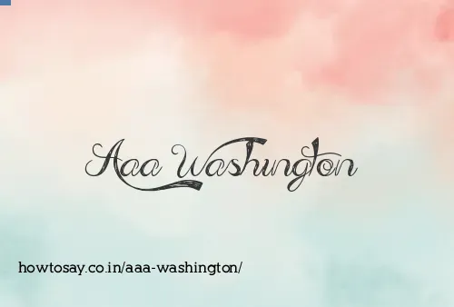Aaa Washington