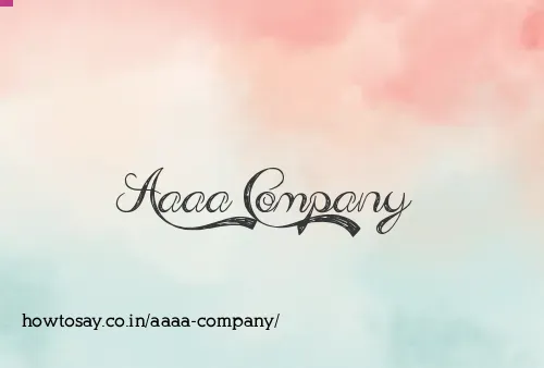 Aaaa Company
