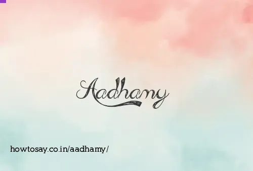 Aadhamy
