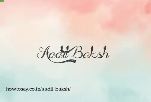 Aadil Baksh
