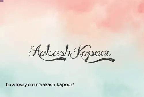 Aakash Kapoor