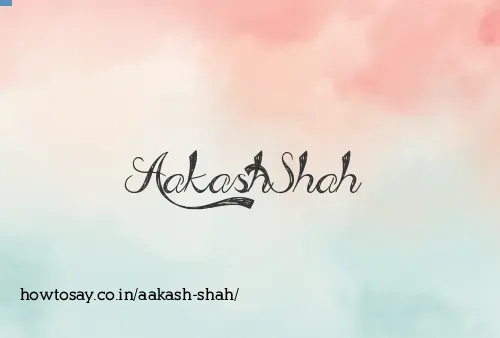 Aakash Shah