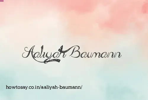 Aaliyah Baumann