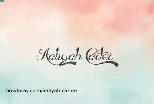 Aaliyah Carter