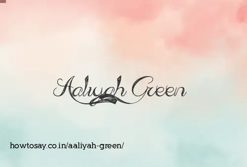 Aaliyah Green