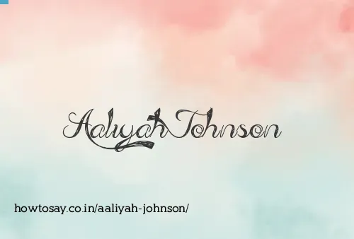 Aaliyah Johnson