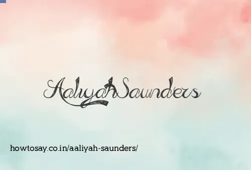 Aaliyah Saunders