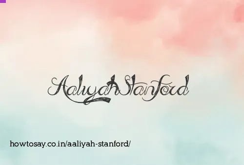 Aaliyah Stanford